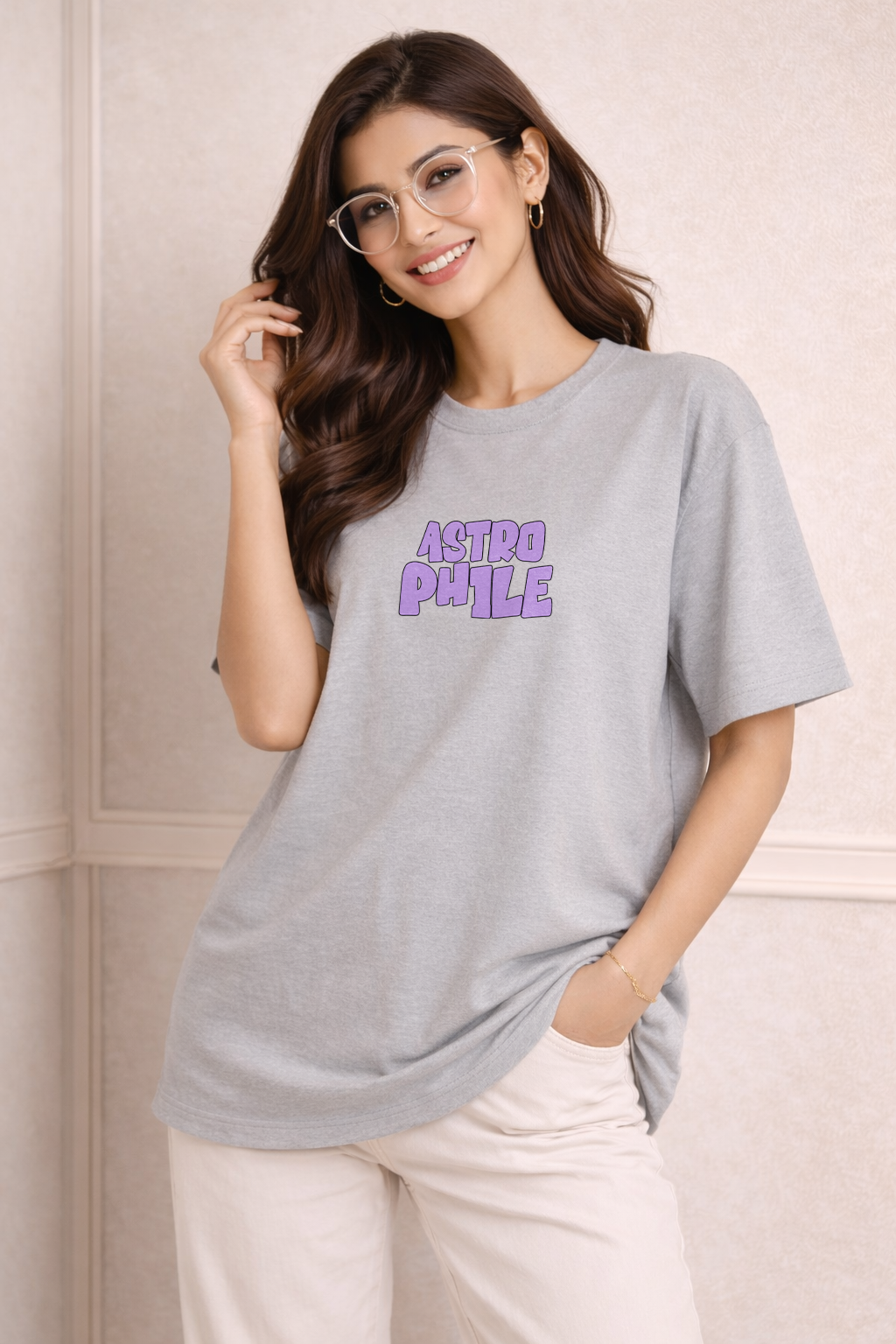 Zwuri Women Astrophile Oversized Tee