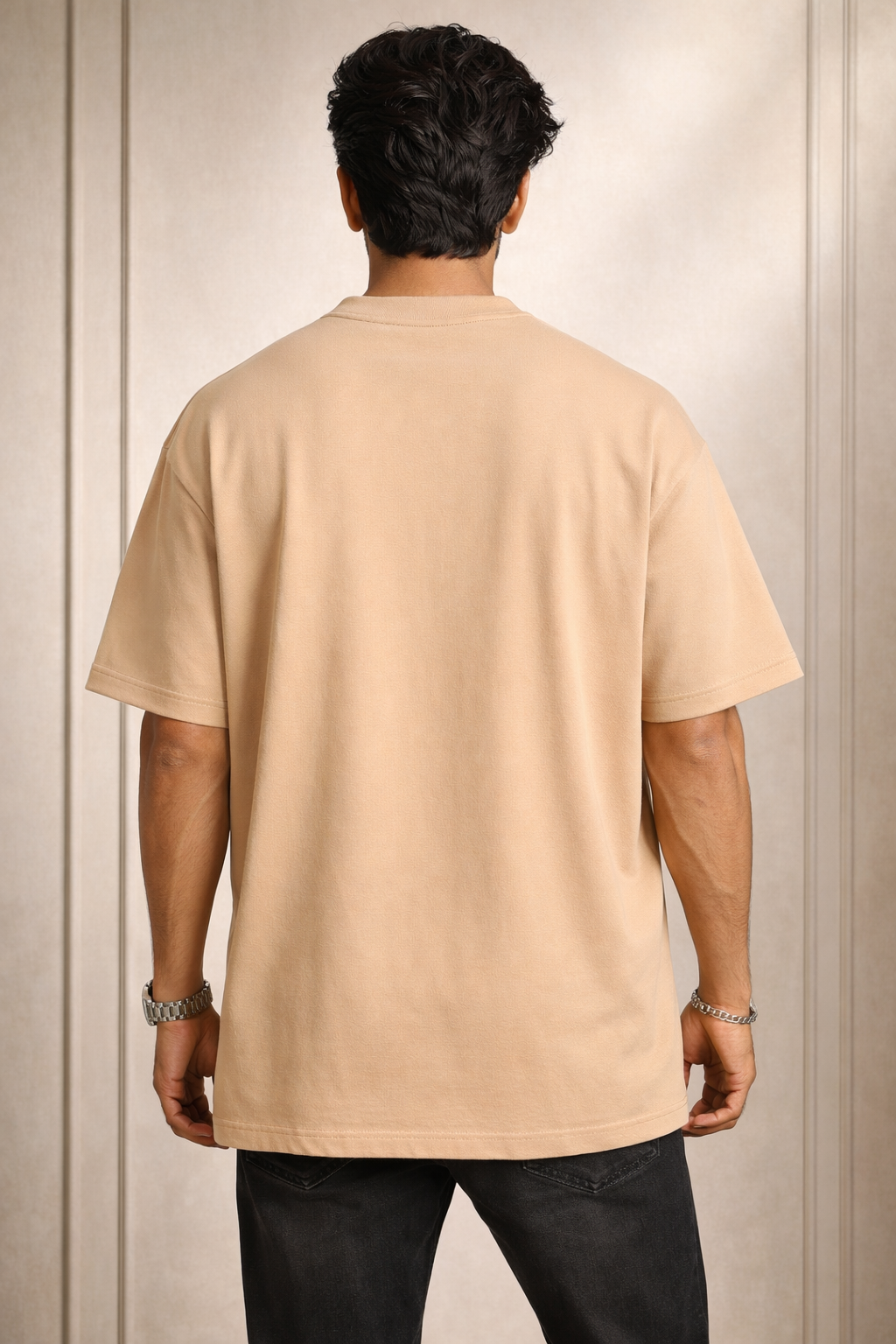 Zwuri Men Solids Oversized Tee