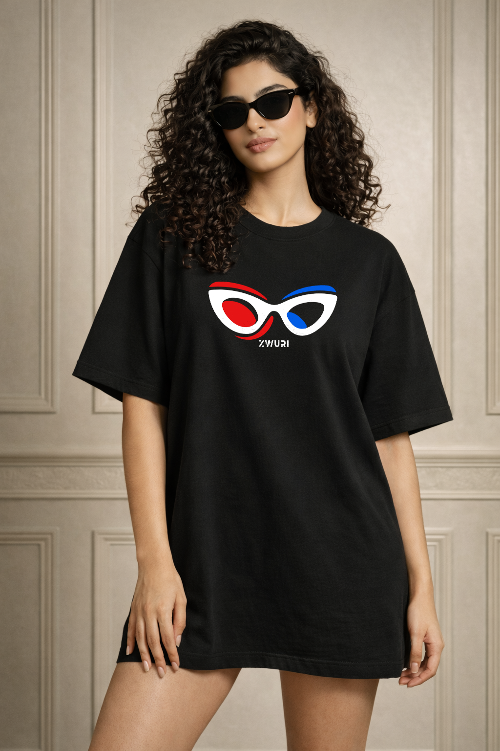 Zwuri Women Delusional Oversized Tee