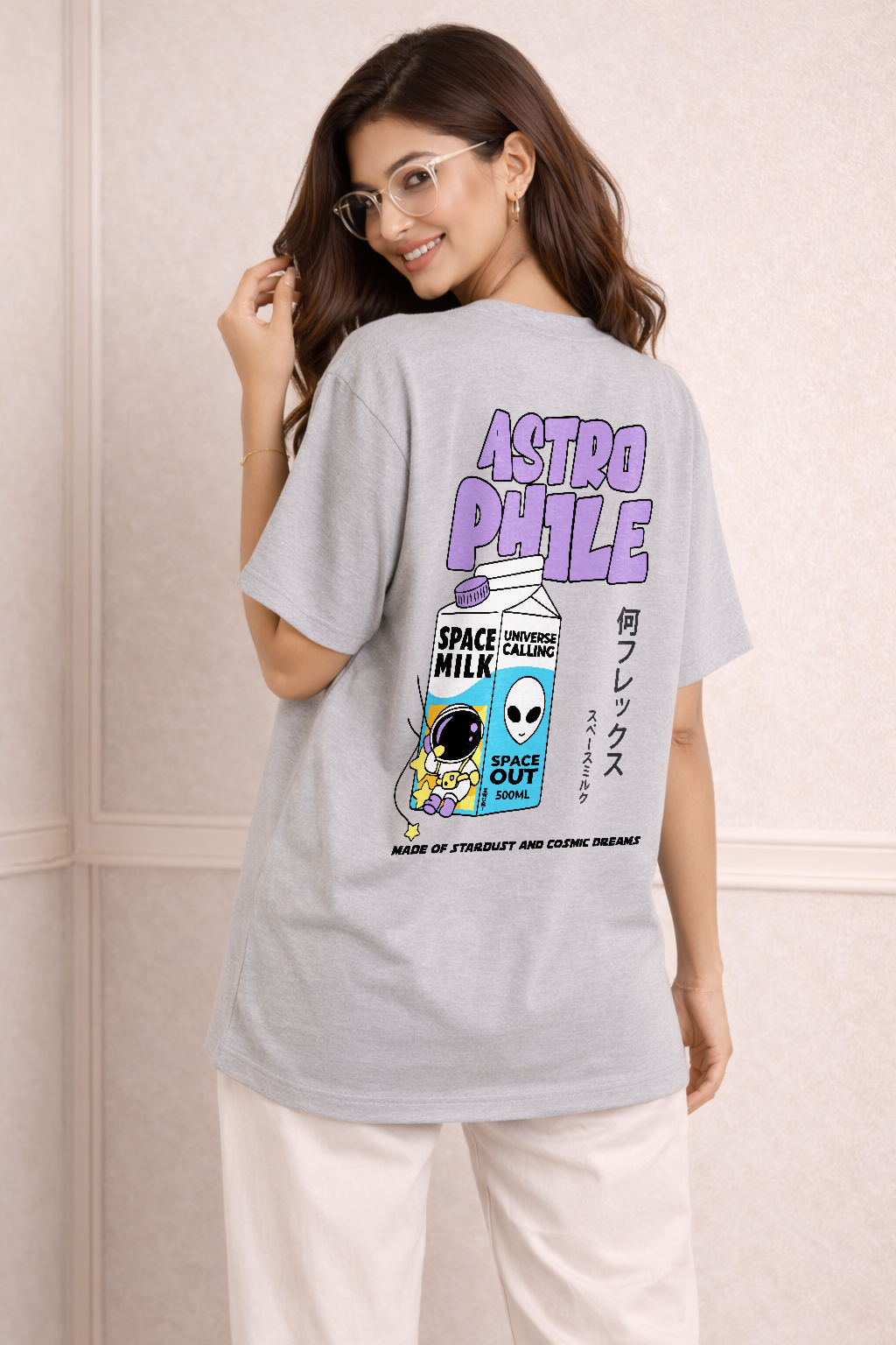 Zwuri Women Astrophile Oversized Tee