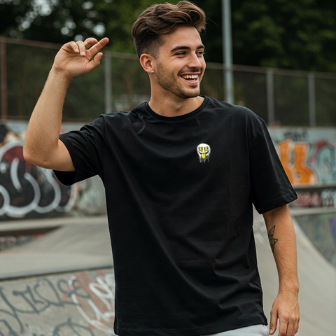 😜 Smile Drip Oversized T-Shirt for men by Zwuri