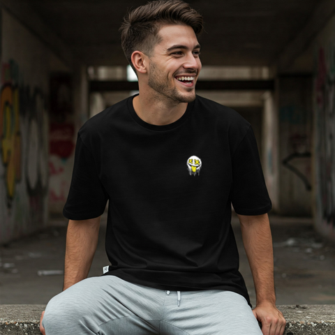 😜 Smile Drip Oversized T-Shirt for men by Zwuri