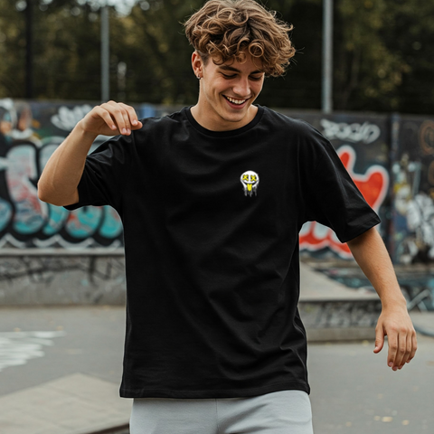 😜 Smile Drip Oversized T-Shirt for men by Zwuri