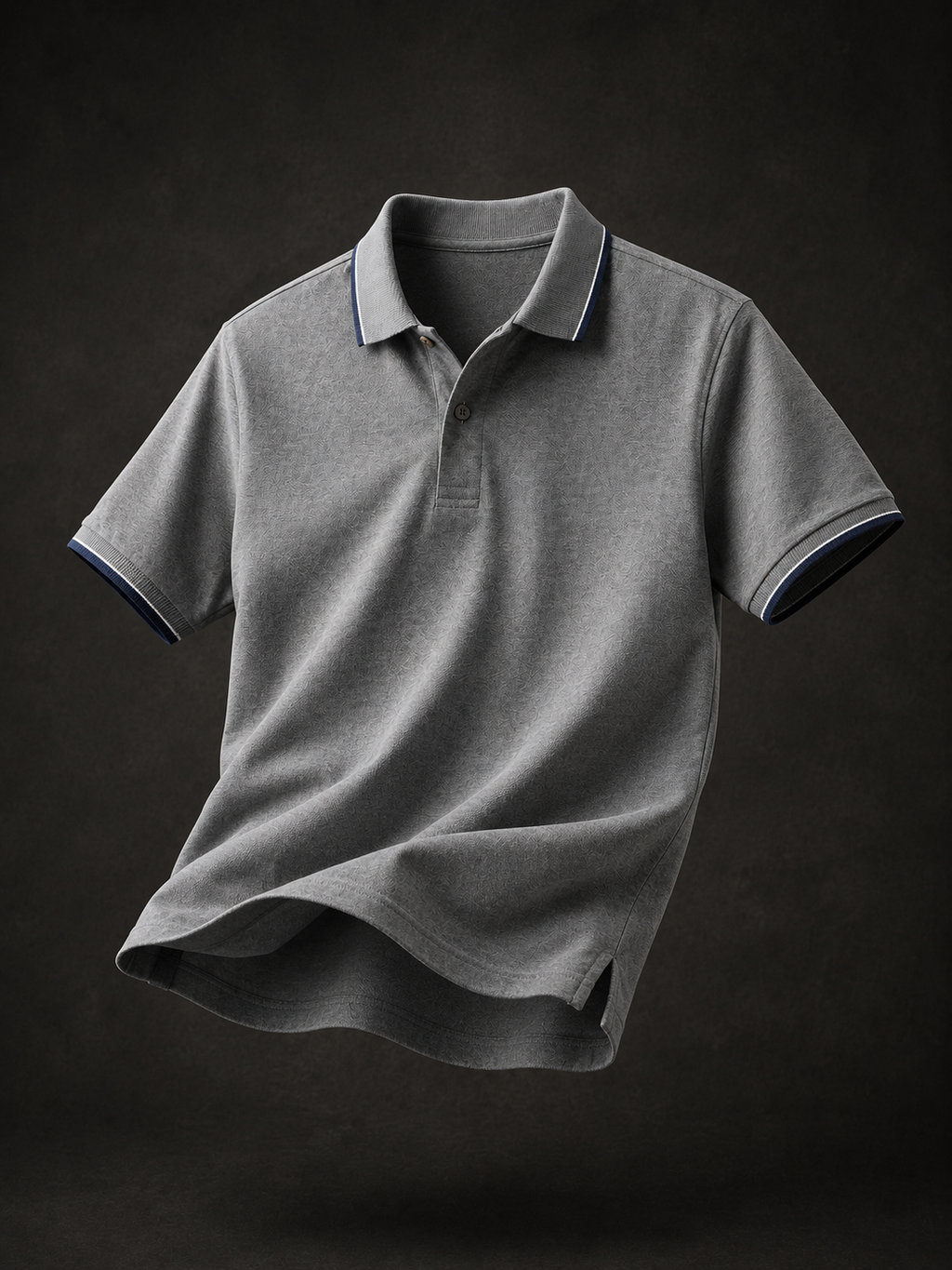 ZWURI Men’s Bird Eye Collared Polo T-Shirt