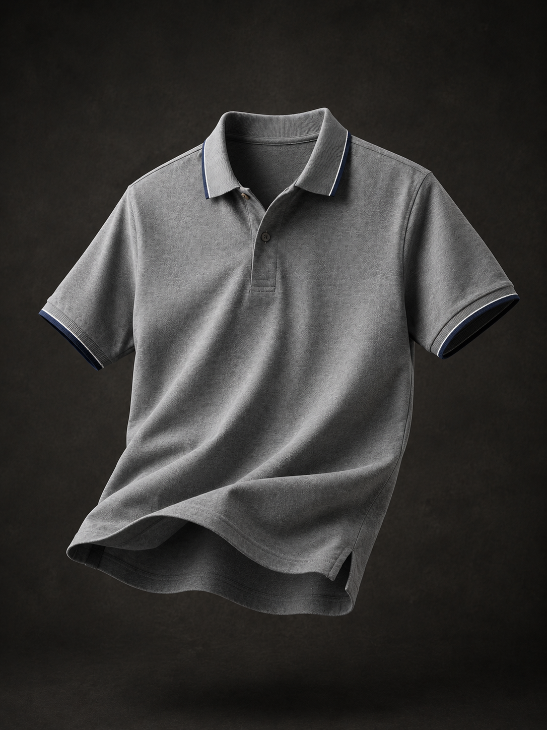 ZWURI Men’s Bird Eye Collared Polo T-Shirt
