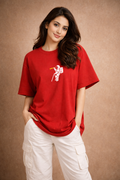Zwuri Women Space Doodle Oversized Tee