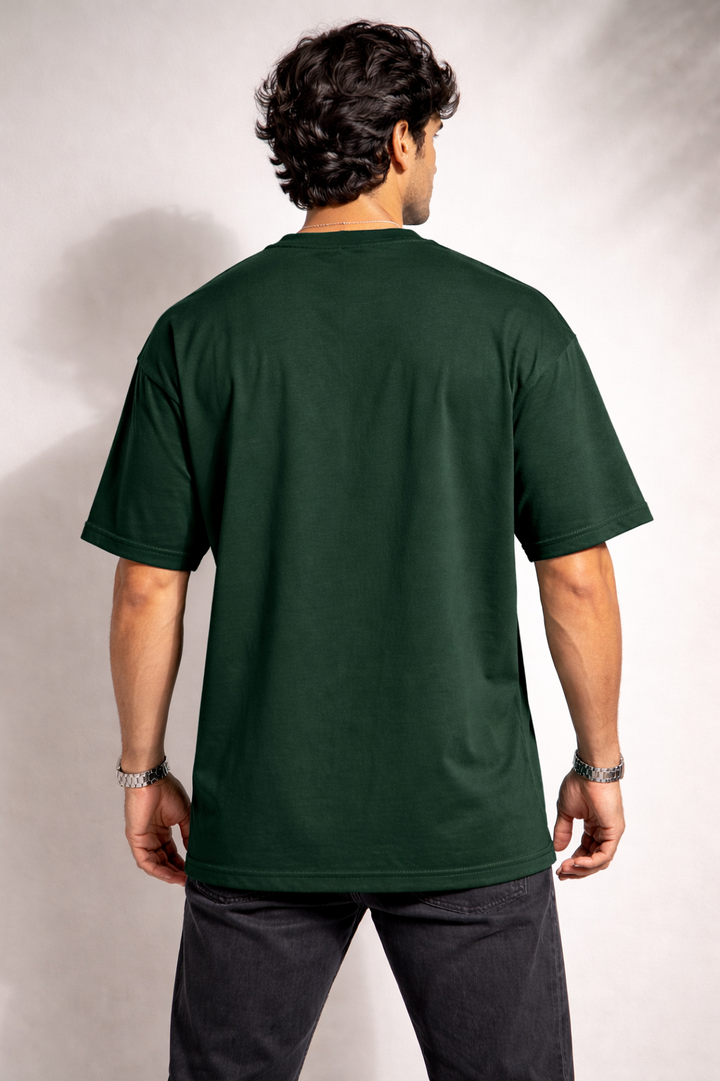 Zwuri Men Solids Oversized Tee
