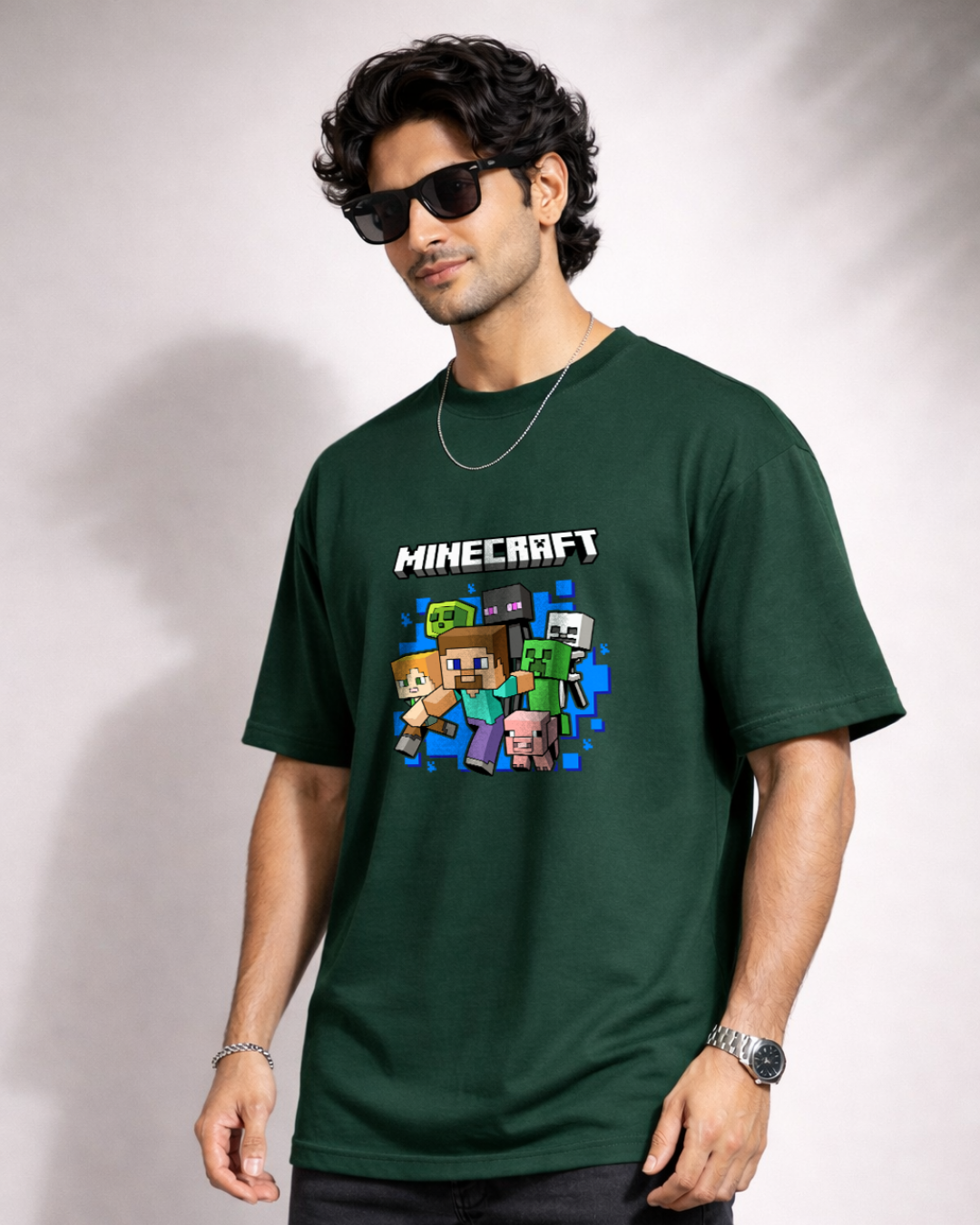 Zwuri Men Minecraft Oversized Tee