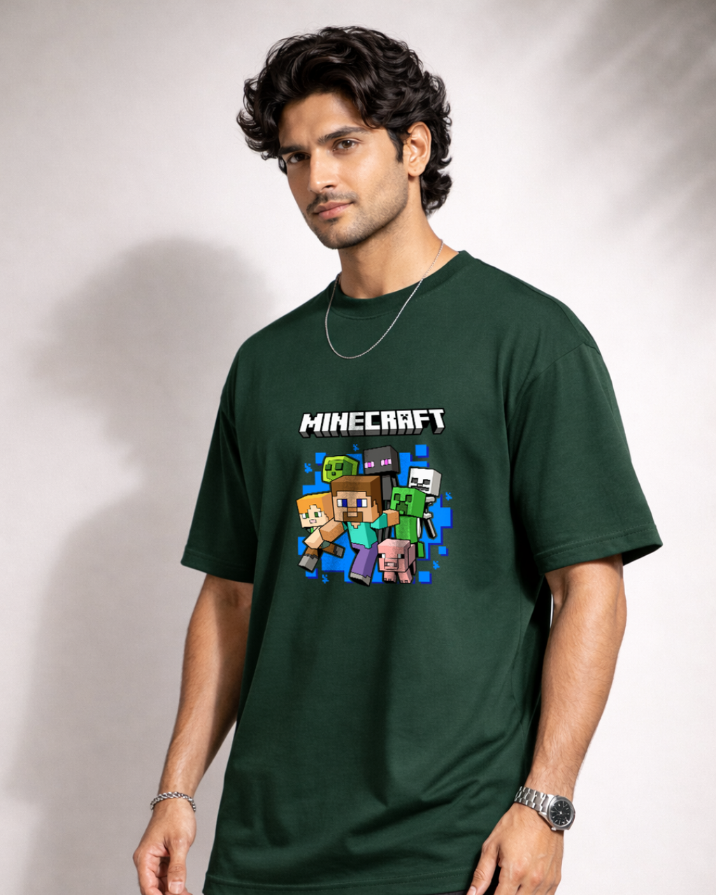 Zwuri Men Minecraft Oversized Tee
