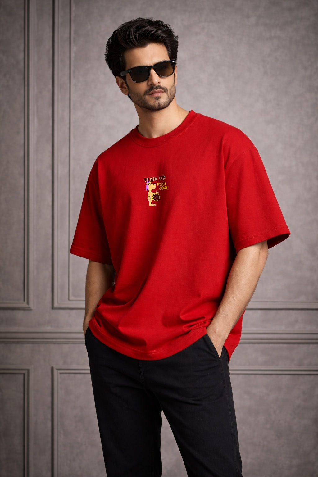 Zwuri Men Team Up Oversized Tee