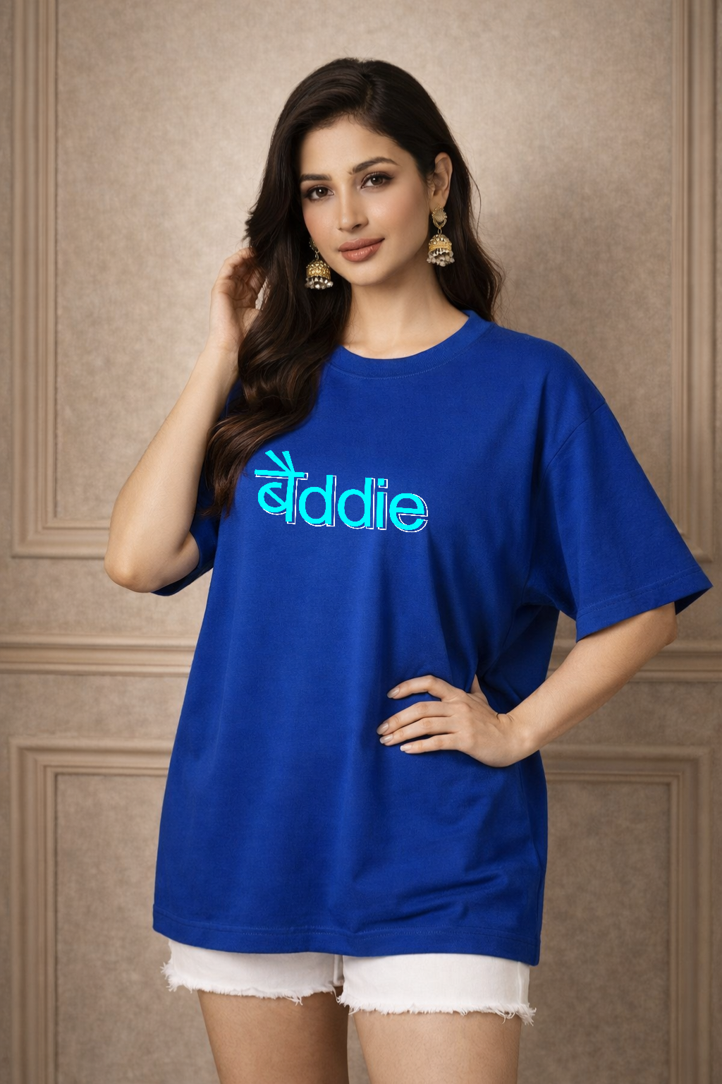 Zwuri Women Baddie Oversized Tee