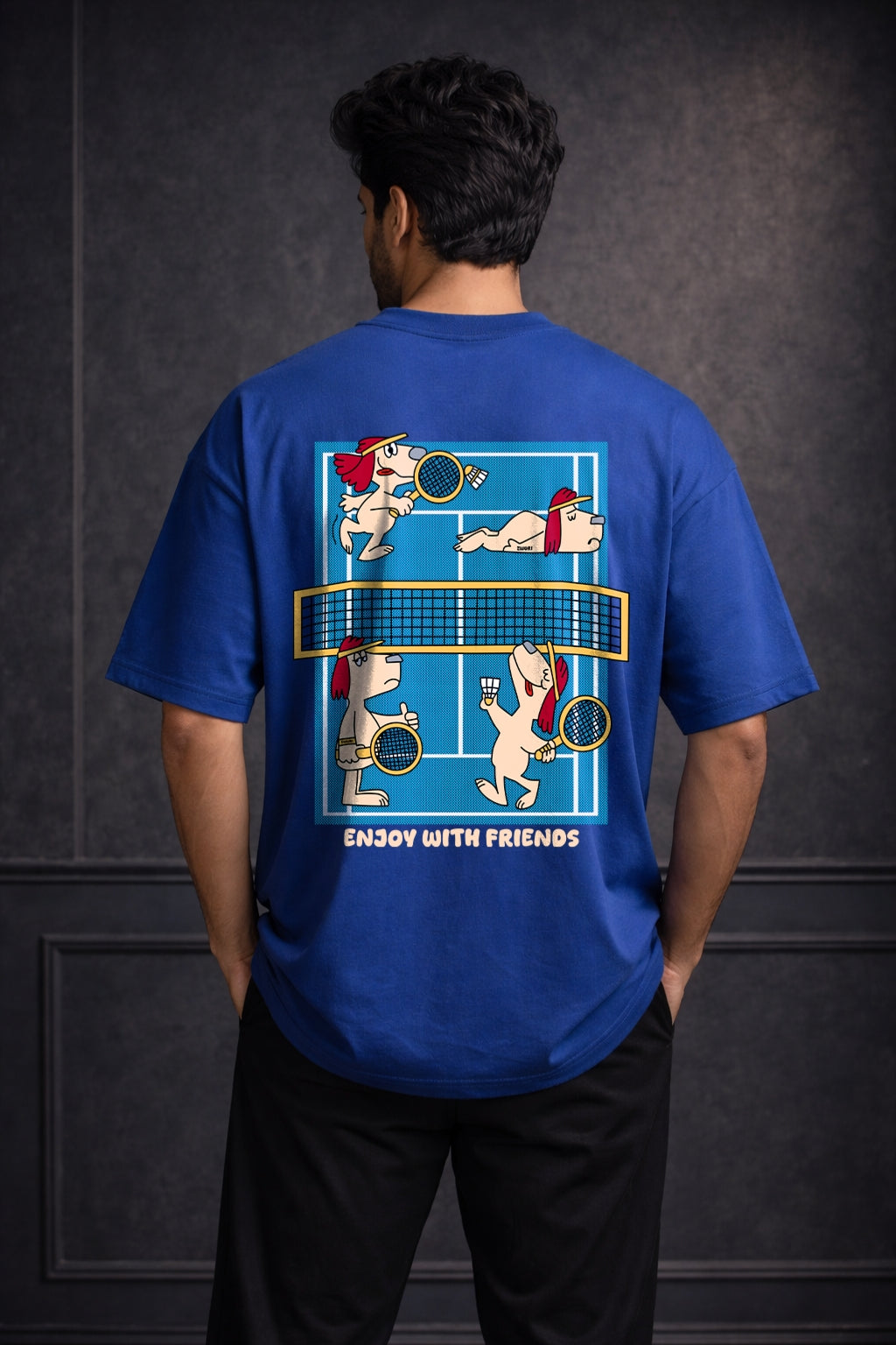 Zwuri Men Team Up Oversized Tee