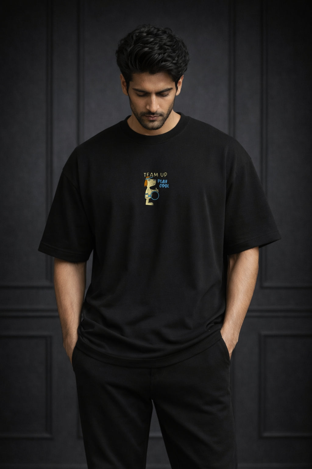 Zwuri Men Team Up Oversized Tee