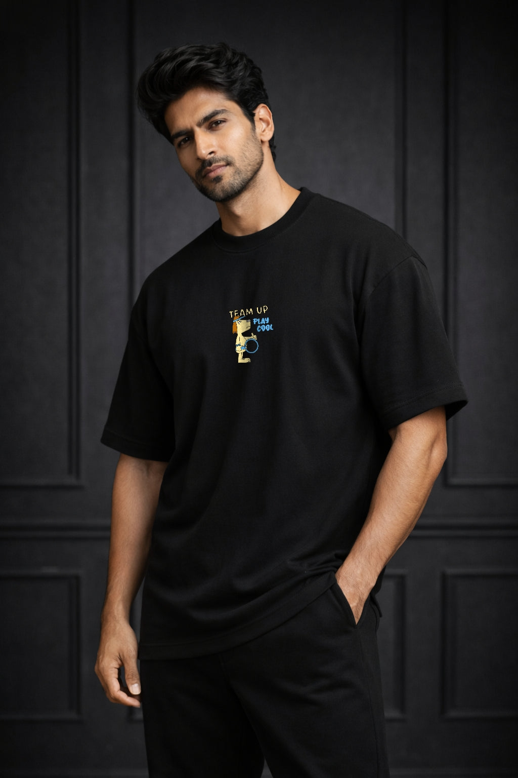 Zwuri Men Team Up Oversized Tee