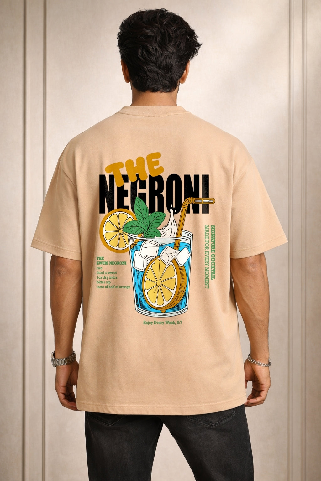 Zwuri Men The Negroni Oversized Tee