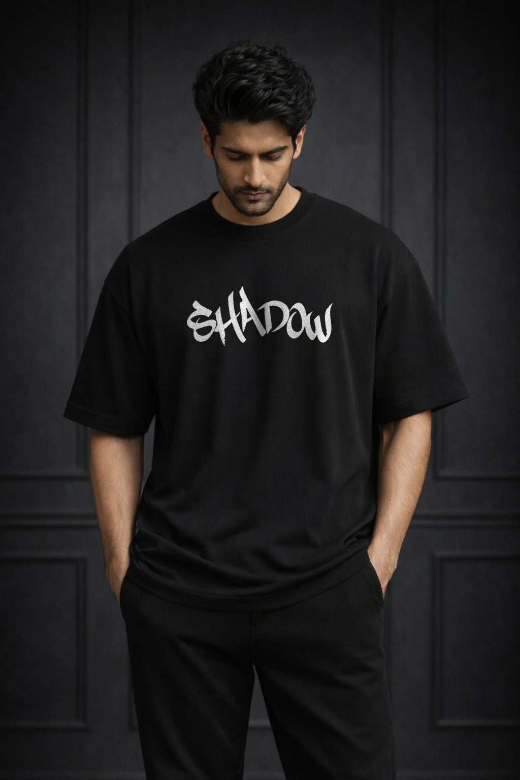 Zwuri Men Shadow Oversized Tee