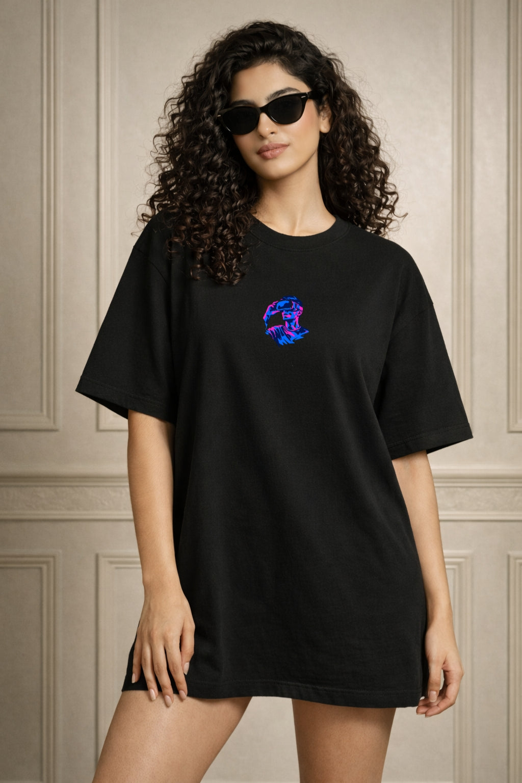 Zwuri Women Metaverse Oversized Tee