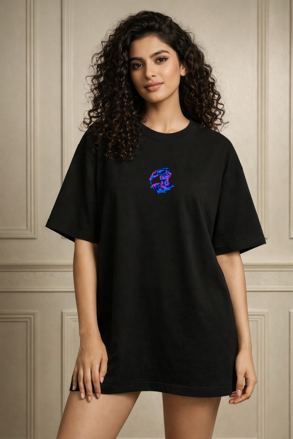 Zwuri Women Metaverse Oversized Tee