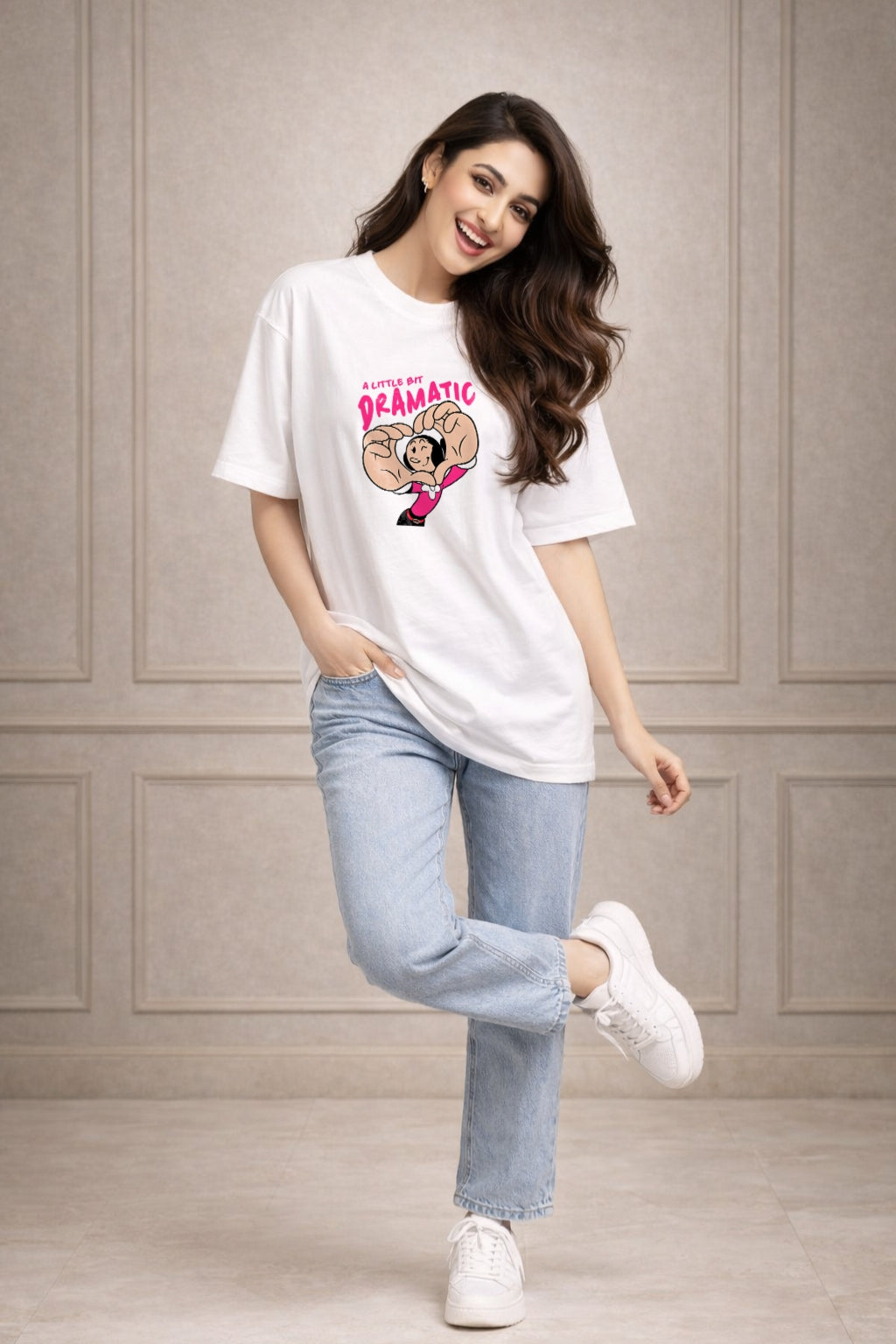 Zwuri Women Dramatic Oversized Tee