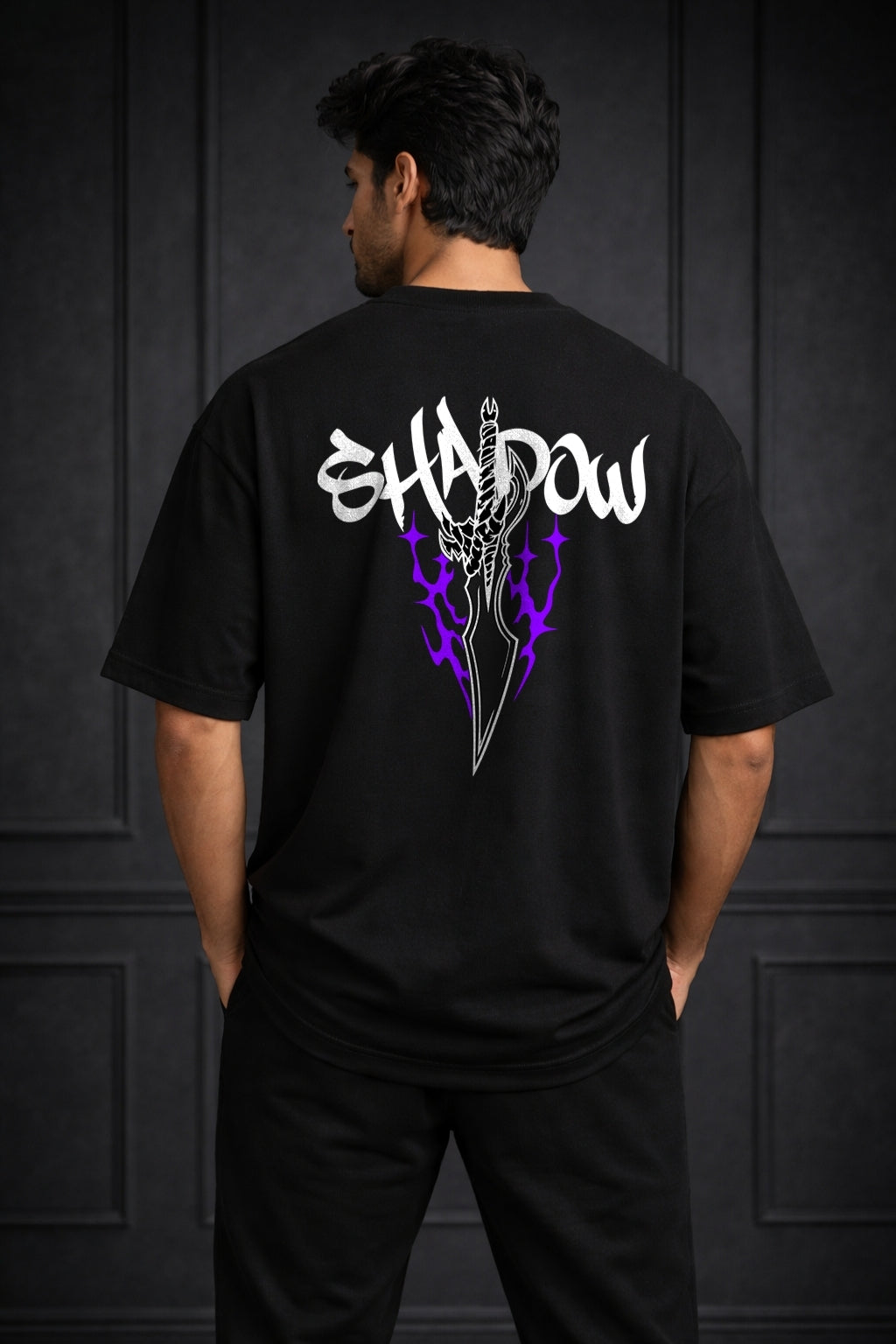 Zwuri Men Shadow Oversized Tee