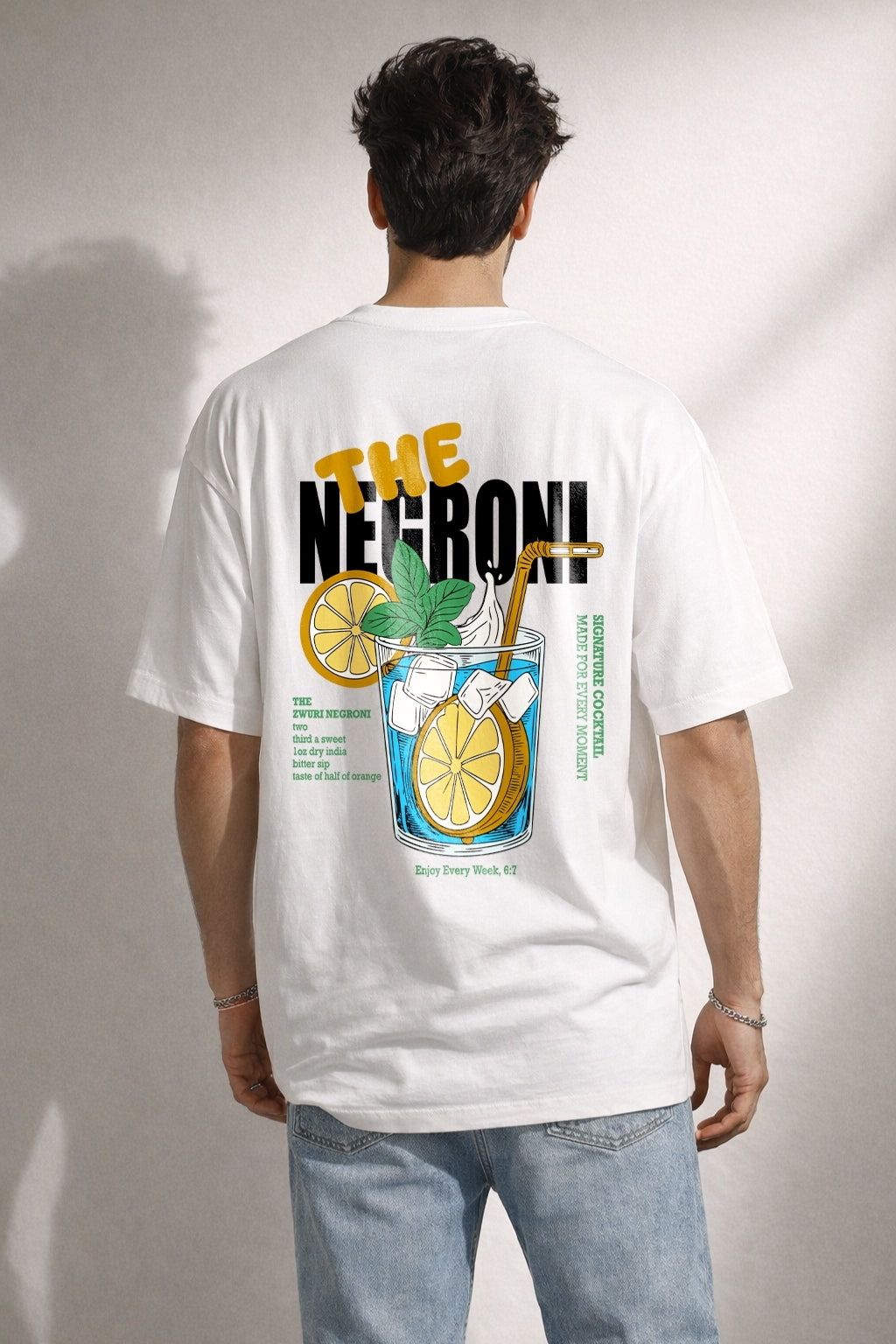 Zwuri Men The Negroni Oversized Tee