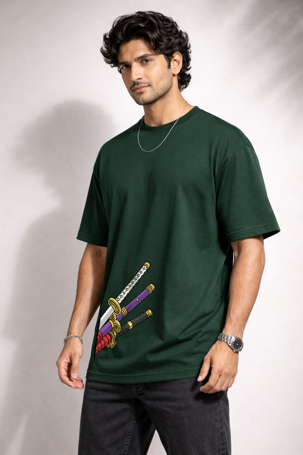 Zwuri Men One Piece Oversized Tee
