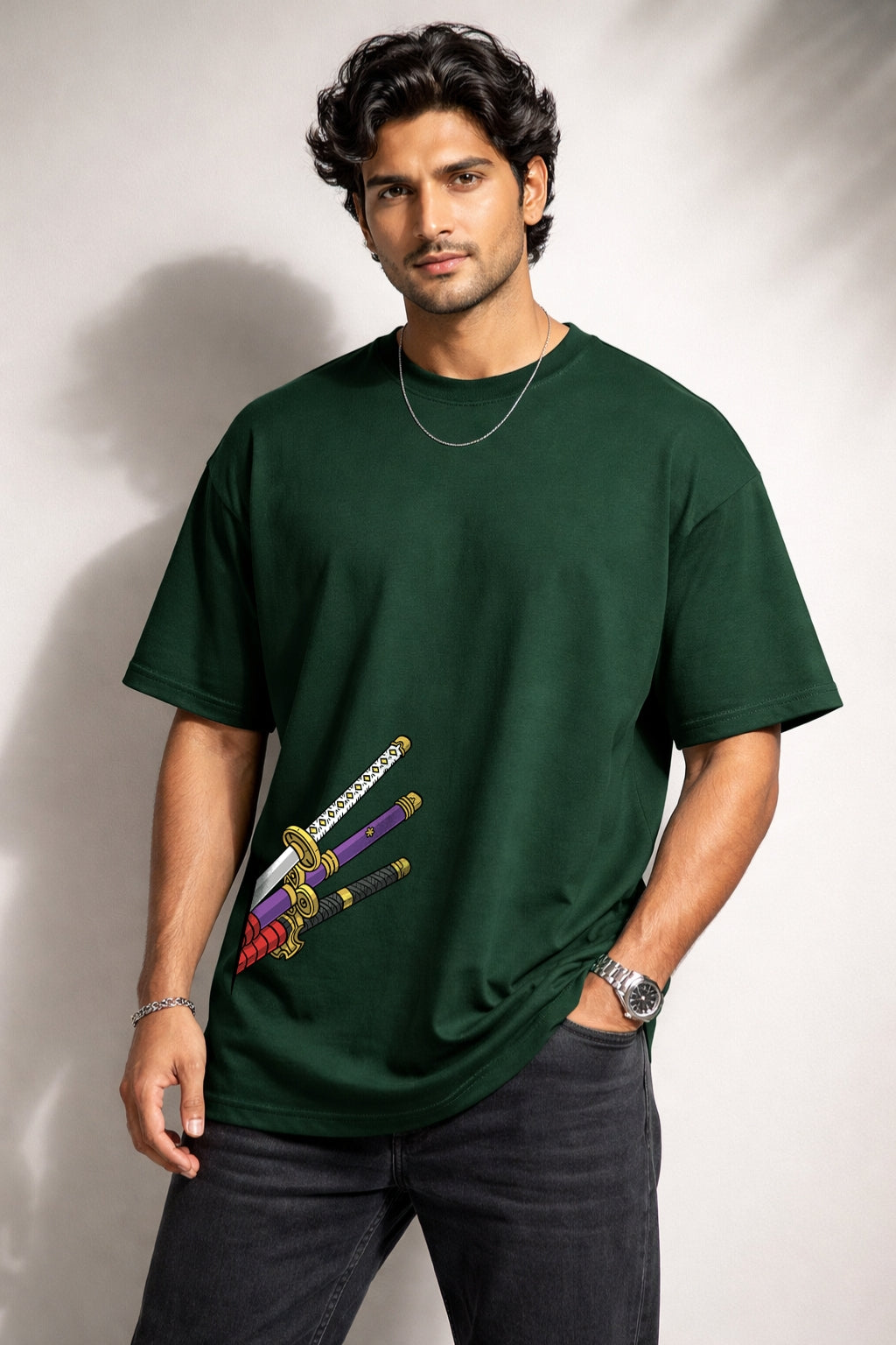 Zwuri Men One Piece Oversized Tee