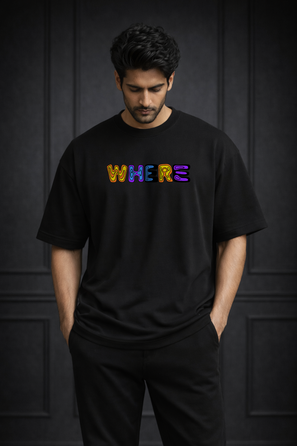 Zwuri Men Where Are We Oversized Tee