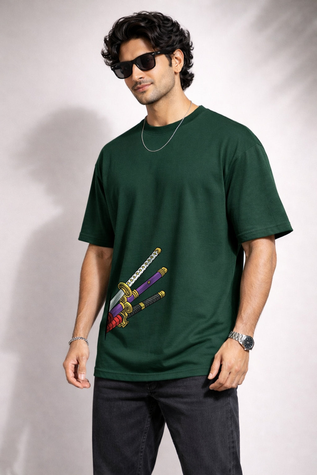 Zwuri Men One Piece Oversized Tee