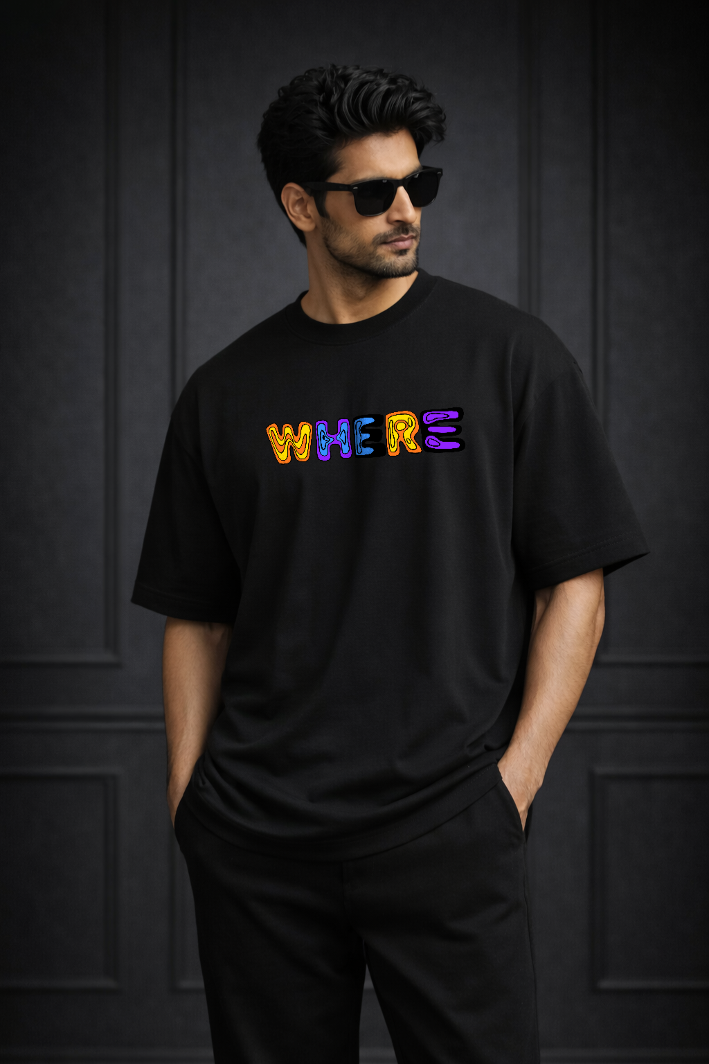 Zwuri Men Where Are We Oversized Tee