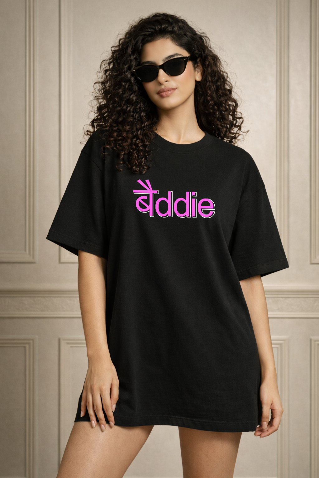 Zwuri Women Baddie Oversized Tee
