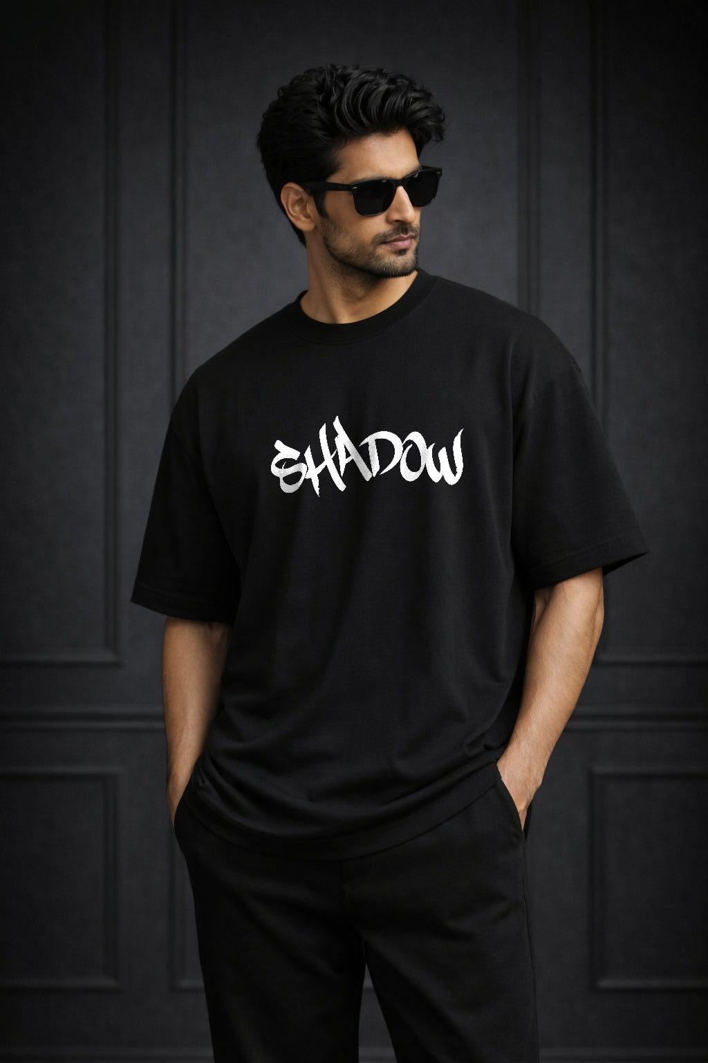 Zwuri Men Shadow Oversized Tee