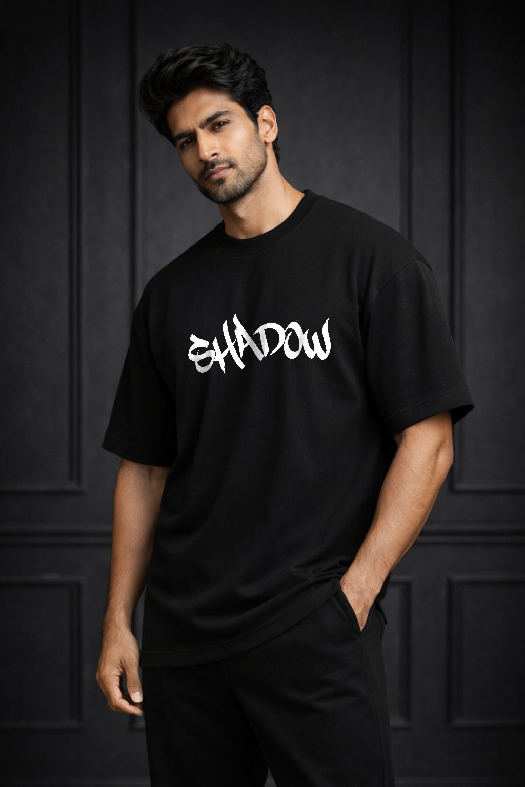 Zwuri Men Shadow Oversized Tee
