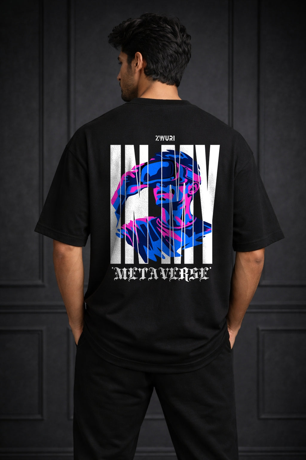 Zwuri Men Metaverse Oversized Tee