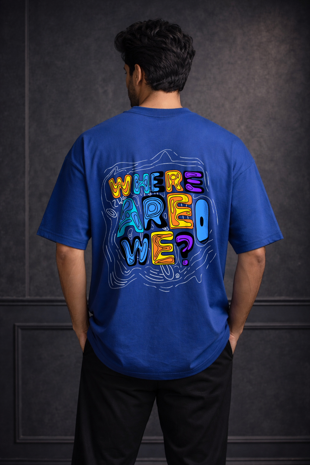 Zwuri Men Where Are We Oversized Tee