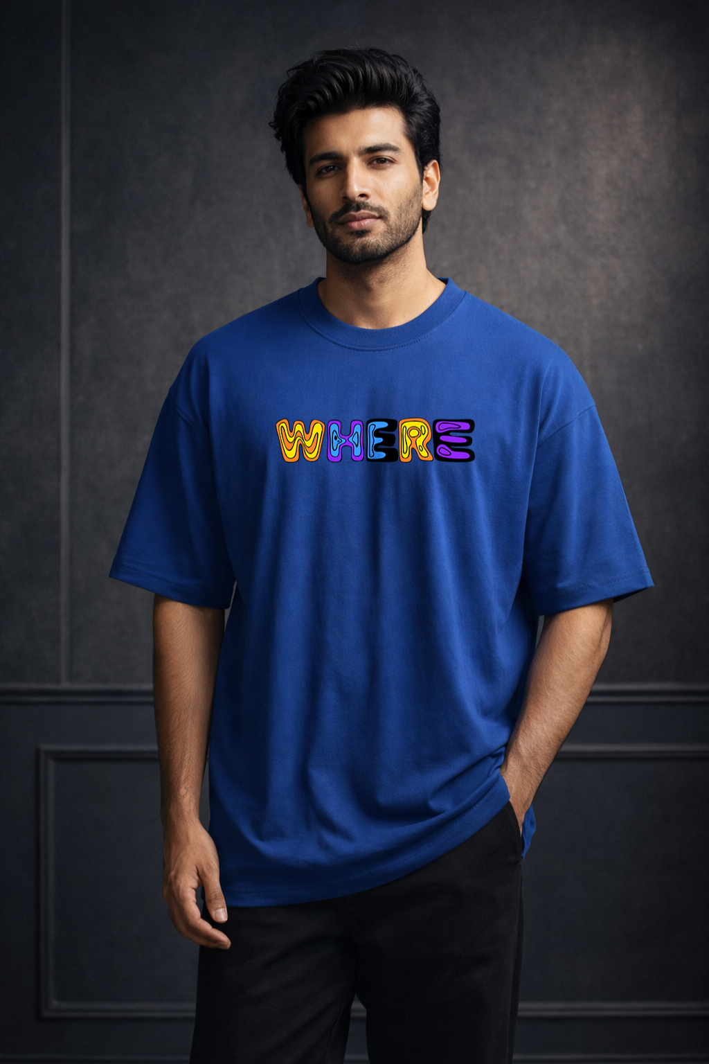 Zwuri Men Where Are We Oversized Tee