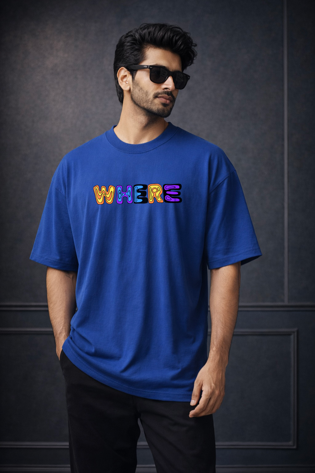 Zwuri Men Where Are We Oversized Tee
