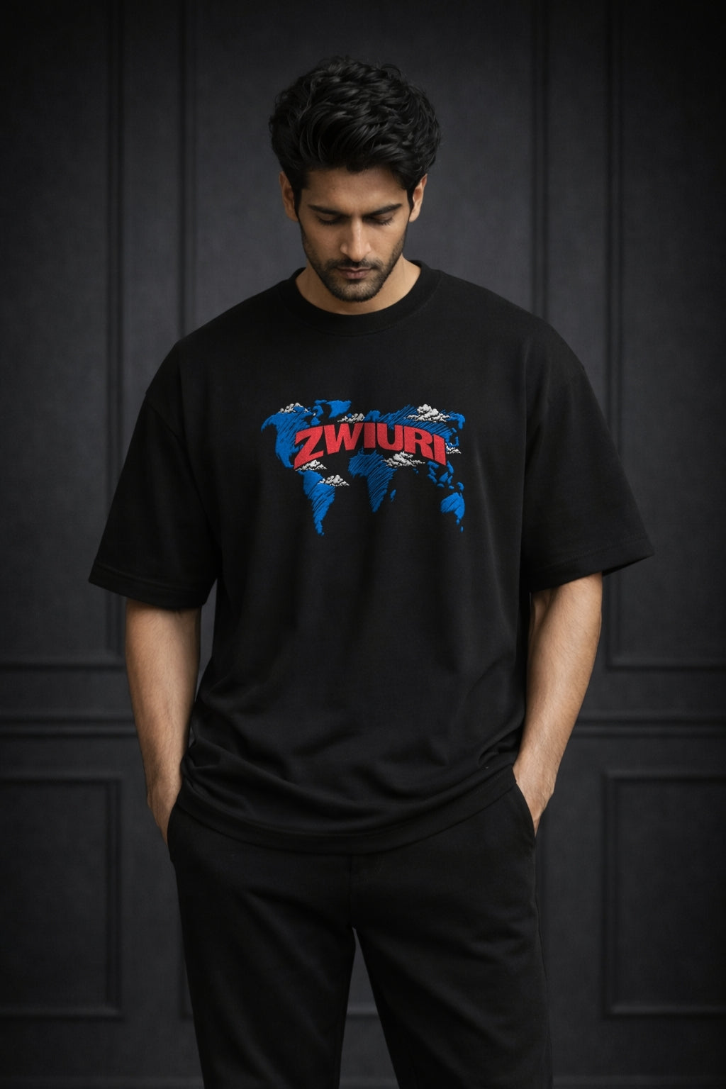 Zwuri Men ZWURI Map Oversized Tee