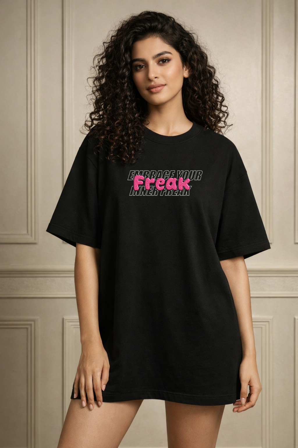 Zwuri Women Freak Oversized Tee