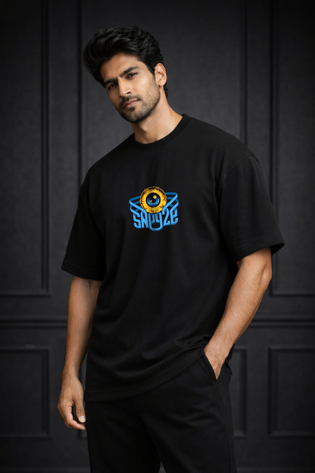 Zwuri Men Candid Edits Oversized Tee