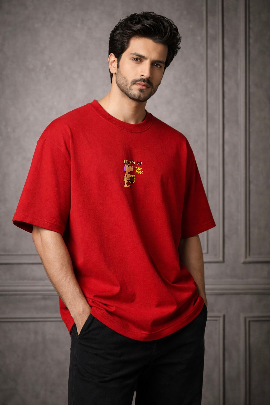 Zwuri Men Team Up Oversized Tee