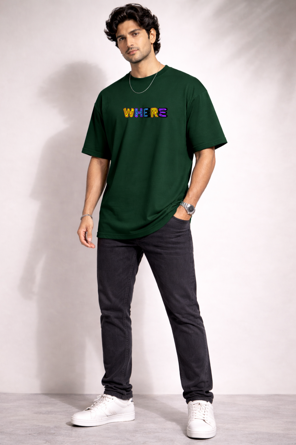 Zwuri Men Where Are We Oversized Tee
