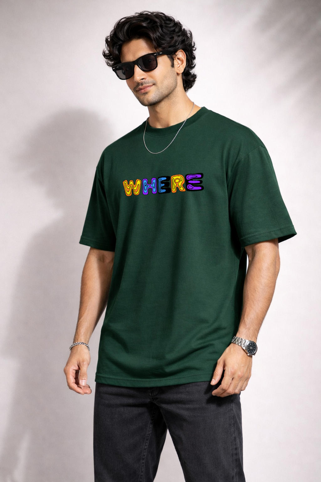 Zwuri Men Where Are We Oversized Tee
