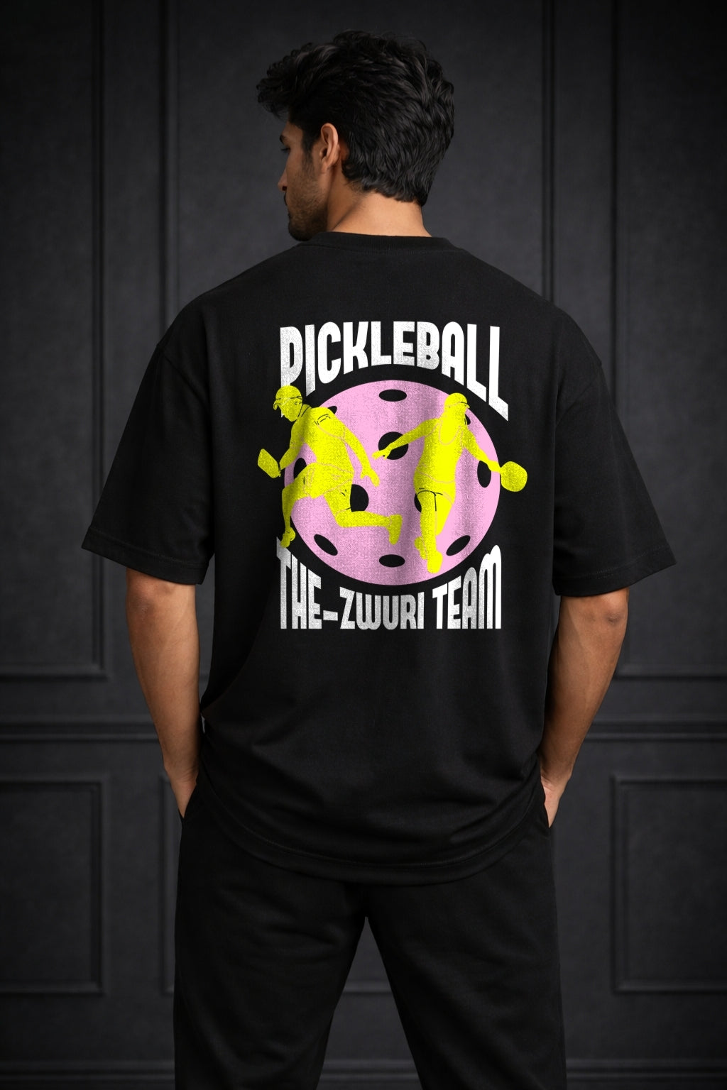Zwuri Men Pickleball Oversized Tee