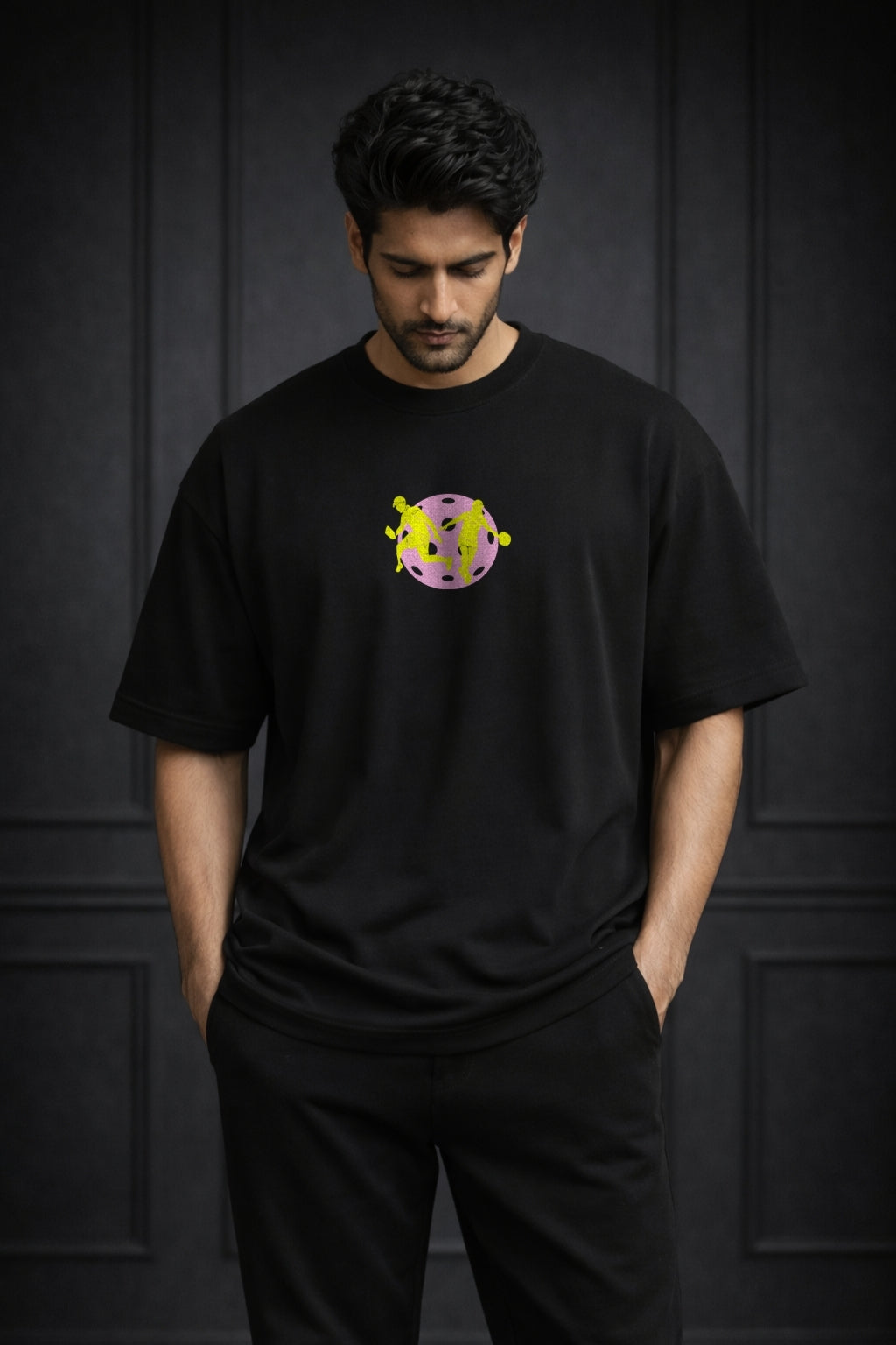 Zwuri Men Pickleball Oversized Tee