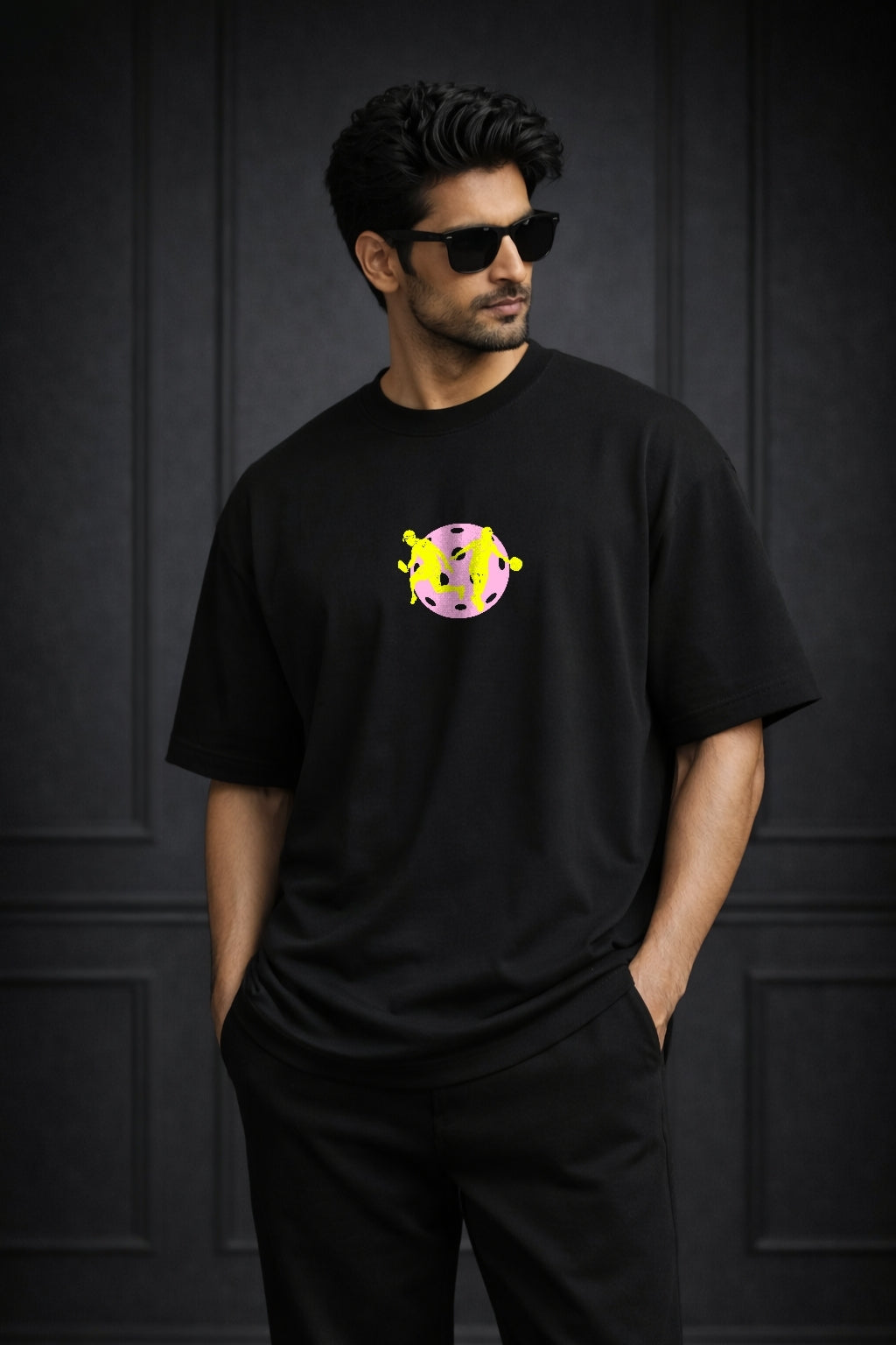 Zwuri Men Pickleball Oversized Tee