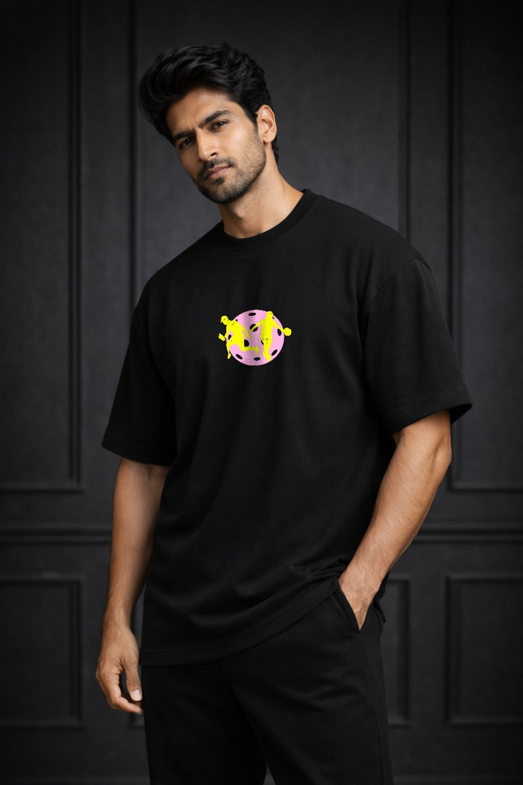 Zwuri Men Pickleball Oversized Tee