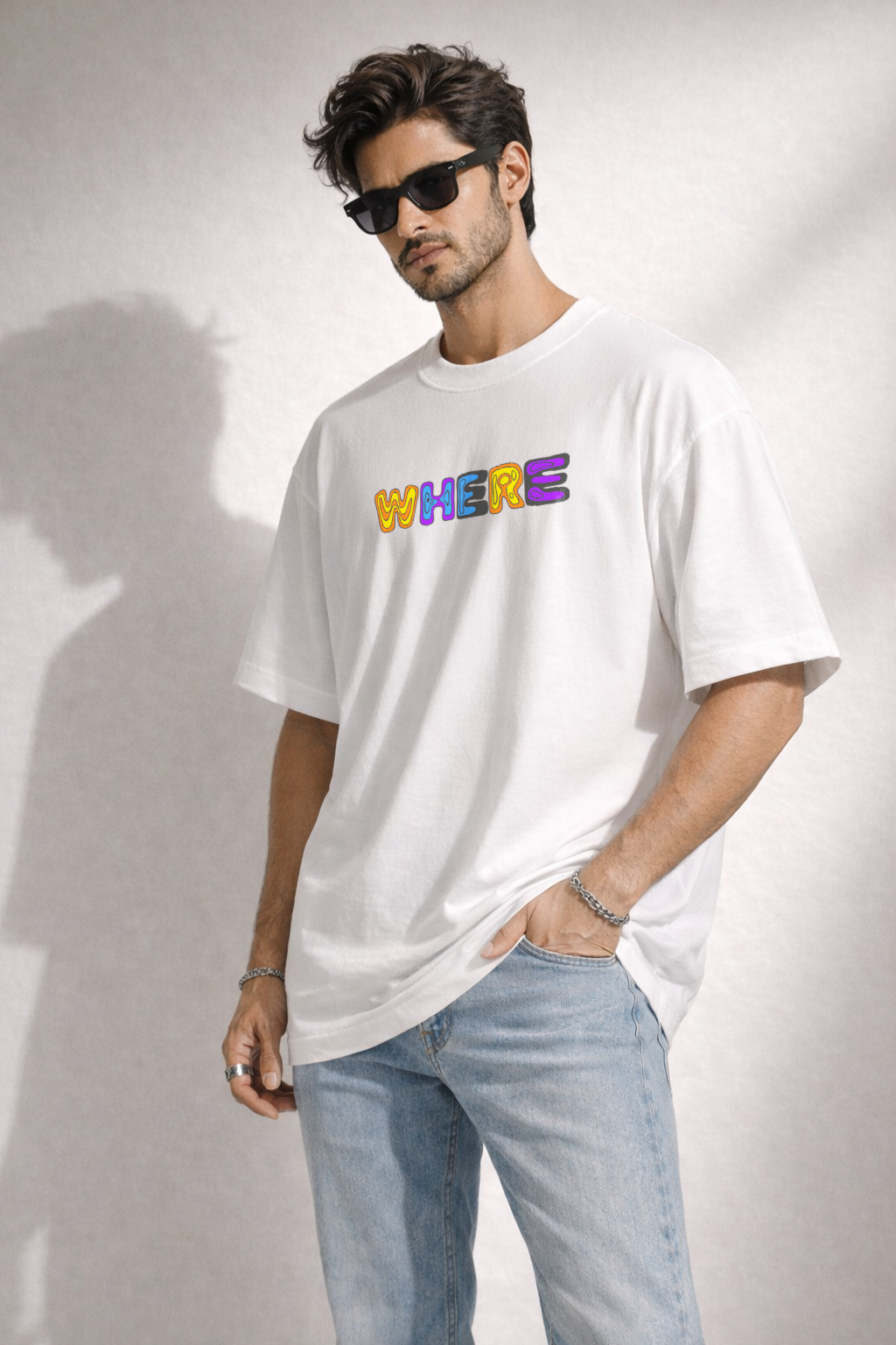 Zwuri Men Where Are We Oversized Tee