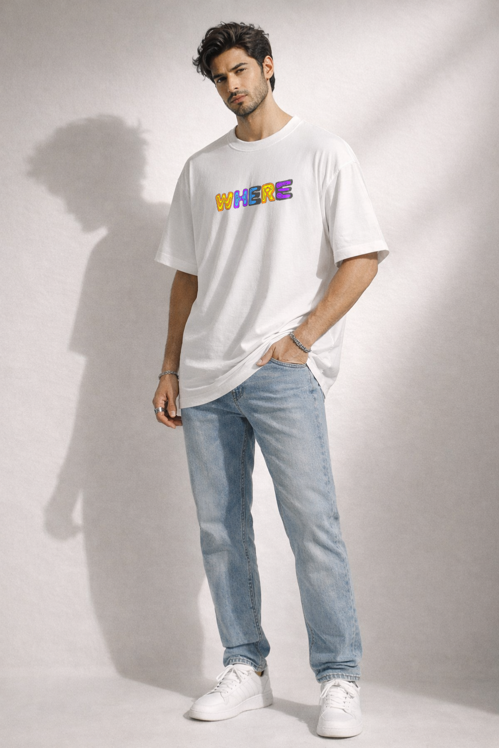 Zwuri Men Where Are We Oversized Tee
