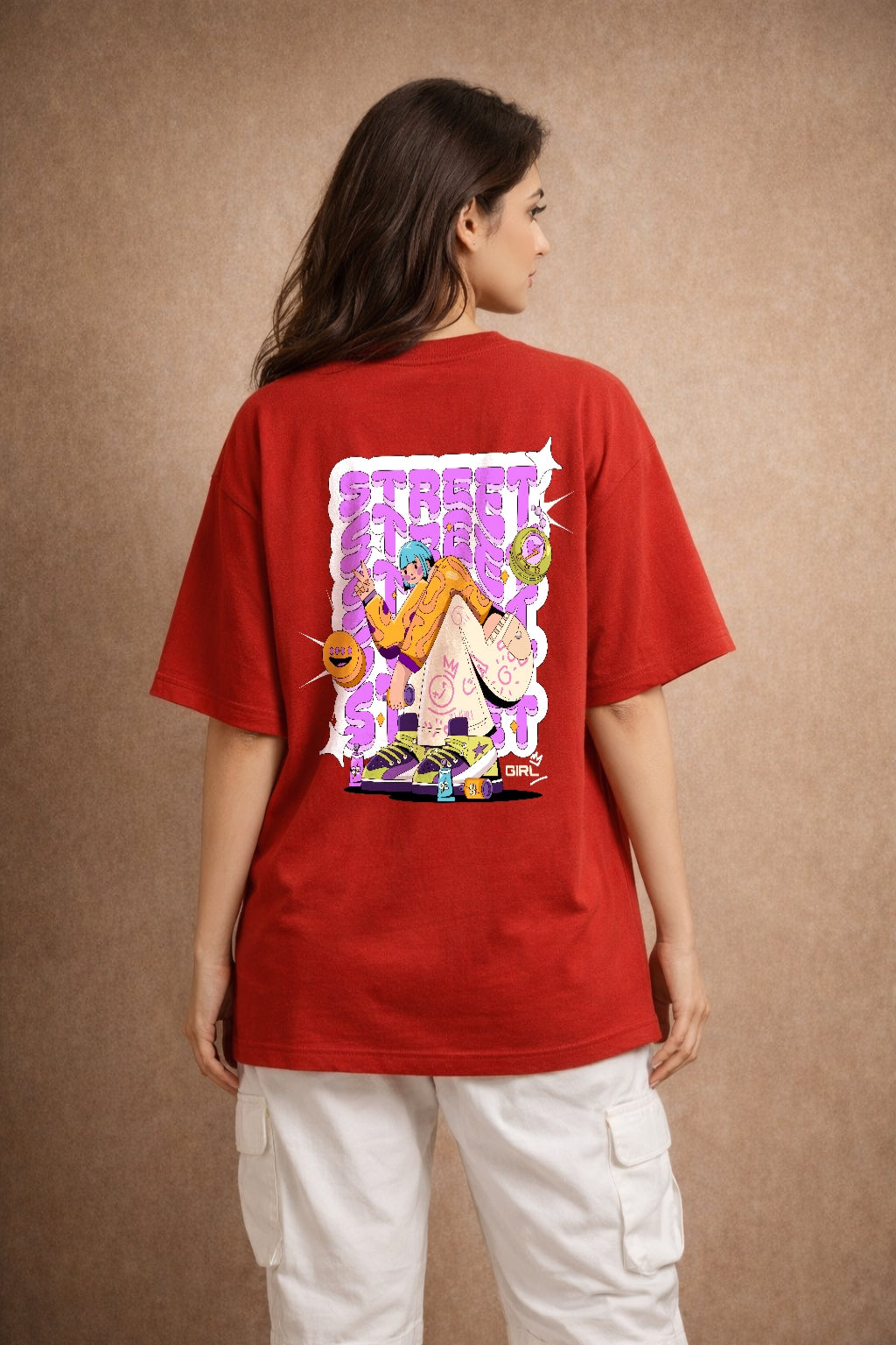 Zwuri Women Street Star Oversized Tee